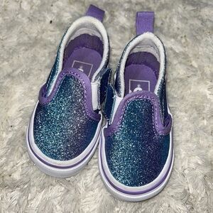 Toddler Girls Purple/Blue Vans